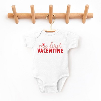 The Juniper Shop My First Valentine Baby Bodysuit - 24 Month - White