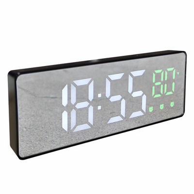 REGALWOVEN Digital Temperature Dimmable Triple Corded Electric Alarm Clock
