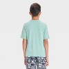 Boys' Short Sleeve Solid Ocean Spray Rash Guard Top - art class™ Green - 2 of 3