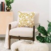 16"x16" Heather Dutton Finley Floral Goldenrod Square Throw Pillow White - Deny Designs: Machine Washable, Indoor Use, Polyester - 2 of 4