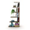 CAVINAS Bookcases for Living Room Modern 5 Tier Ladder Bookshelf Organizer Narrow Bookcase for Small Spaces - 4 of 4
