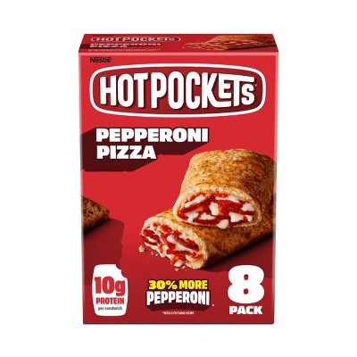Hot Pockets Frozen Garlic Buttery Crust Pepperoni Pizza Sandwiches