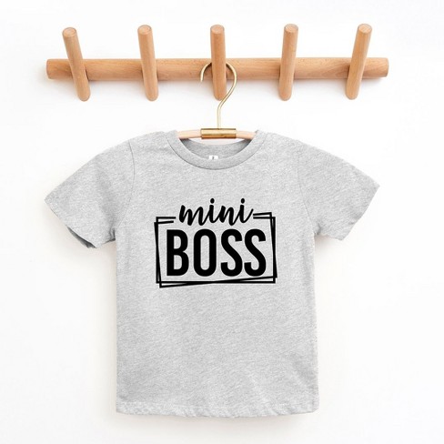 The Juniper Shop Mini Boss Youth Short Sleeve Tee - S - Heather Grey ...