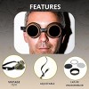 4E's Novelty Steampunk Goggles for Women & Men, Gothic Steampunk Accessories for Halloween Costume, Mad Scientist Cosplay Goggles - 4 of 4