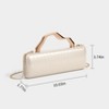 PU Leather Evening Purse for Women, Woven Texture with Detachable Chain for Wedding & Party - 3 of 4