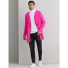 Lars Amadeus Men's Lightweight Shawl Collar Long Sleeves Hooded Cardigan - 2 of 4