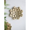 10"x1.5" Succulent Wall Plaque Antique Gold - A&B Home: Metal Bohemian Decor, Art Deco Style - 4 of 4