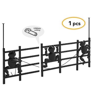 15 Panels 8ft(L) x24in(H) Decorative Garden Fence Animal Barrier Fence,T Shape Flower Bed Fencing Barrier,Frog Pattern - 1 of 4