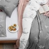 3 Pieces Reversible Striped Duvet Cover Set with Zipper Closure Bedding Set with 8 Corner Ties - 4 of 4