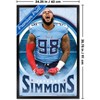 Trends International NFL Tennessee Titans - Jeffery Simmons 25 Framed Wall Poster Prints - 3 of 4