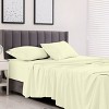 6 Piece Bed Sheet Set Ultra Soft Brushed Microfiber Solid Sheets with Pillow Cases - Lux Decor Collection - 2 of 4