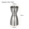 Unique Bargains Stainless Steel Restaurant Cocktail Jigger with Measurements - 2 of 4