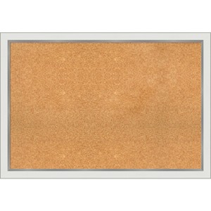 Amanti Art Eva Narrow Framed Corkboard, Natural Cork - 1 of 4