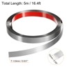 Unique Bargains Self-Adhesive Stainless Steel Mirror Finish Peel and Stick Wall Trim - 2 of 4