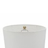 15"x28.5" Insuni and Alabaster Table Lamp Brass/White - A&B Home: UL Listed, Polyester Linen Shade, Metal Base - 3 of 4