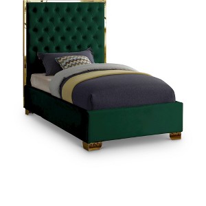 Meridian Furniture,Lana Velvet Bed - 1 of 3