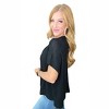 Women's Dolman Short Sleeve Front Seam Top - ZENANA - 3 of 3