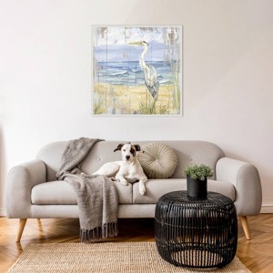 Amanti Art Birds of the Coast Rustic II by Tara Reed Framed Wall Art Print - 1 of 4