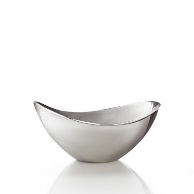 Nambe Butterfly Bowl, 16-inch - Sculptural Metal Alloy Serving Bowl, Elegant Contemporary Tableware with Graceful Curves - Oven & Freezer Safe
