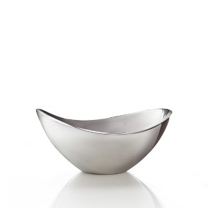 Nambe Butterfly Bowl, 16-inch - Sculptural Metal Alloy Serving Bowl, Elegant Contemporary Tableware with Graceful Curves - Oven & Freezer Safe - 1 of 4