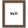 PosterPalooza | Photo Size Elegant Brown Picture Frame - UV Acrylic, Foam Board Backing, Hanging Hardware - 2 of 4