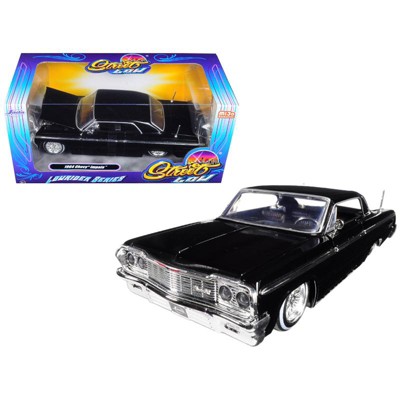 1964 Chevy Impala Coupe Hard Top Die-cast Car 1:24 by Motormax 8 inch Black