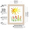 Americanflat Kids Artwork Picture Frame in Light Wood- Displays 8.5x11" With Mat and 10x12.5" Without Mat -  2 Pack - 2 of 4