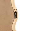 40" x 28"Solid Wood Wavy Rectangle Mirror-Natural-Wood for Bathroom, Bedroom, Living Room, Dining Room, Cloakroom, Entryway - 3 of 4