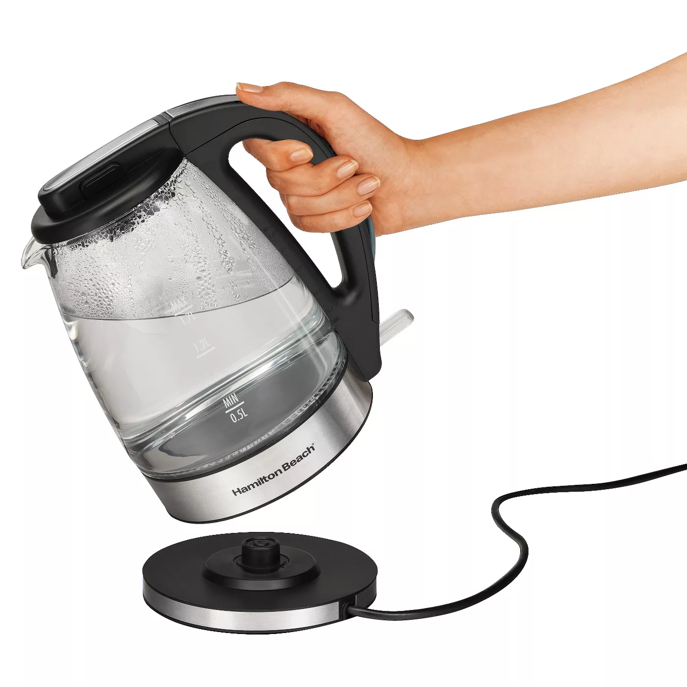 Hamilton Beach 1.7L Illuminated Glass Cordless Kettle - 40869 - image 2 of 4