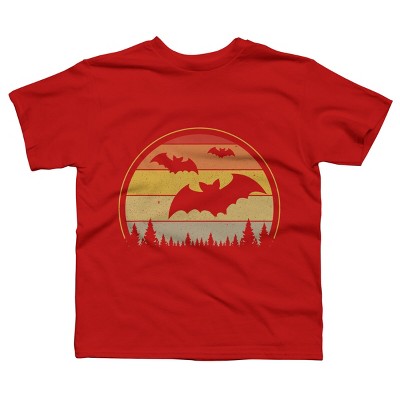Boy's Design By Humans Vintage Retro Vampire Bats Halloween Costume By Chos T-Shirt