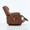 GDFStudio Naya Modern Remote-Controlled Heating and Massage Assistive Upholstered Recliner Chair - 4 of 4