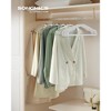 50-Pack Heavy Duty Plastic Hangers with Wide Notches & Pant Bar, 360° Swivel Hook Space Saving Closet Organizer - 2 of 4