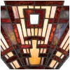 Quoizel Craftsman Tiffany-Style Valiant Bronze Pocket Wall Sconce - 2 of 2