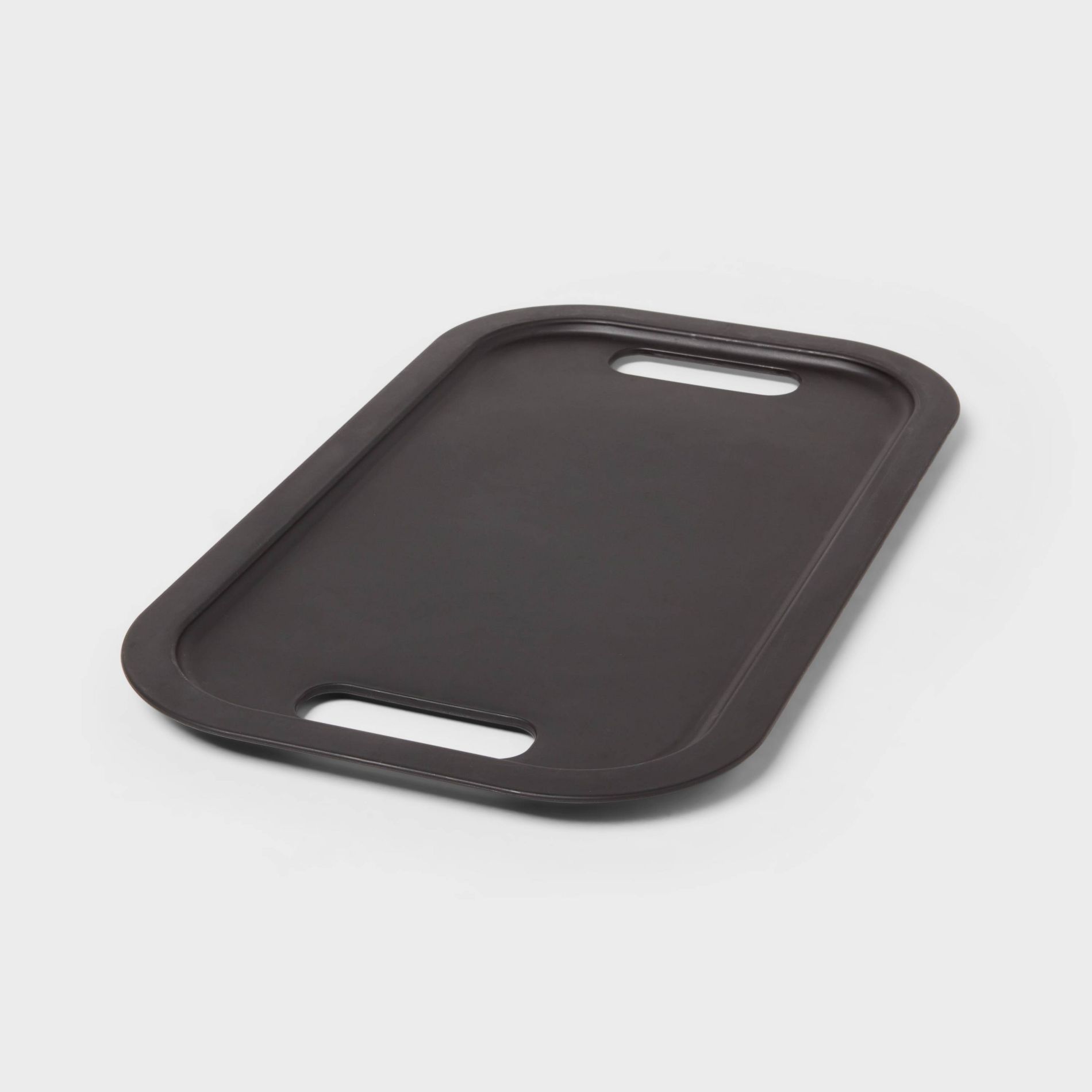 Narrow Decorative Plastic Lid Black - Brightroom™: Storage Bin, Cut-Out Handles, 13" Cube System Compatible