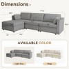 Dyonery Oversized Modular Sectional Sofa, Large L Shaped Sleeper Couch for Living Room, Convertible Modular Sofa Couch with Storage Ottoman - 2 of 4