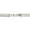 Black Bow Jewelry Men's 6.8mm Sterling Silver Solid Flat Curb Chain Necklace - image 4 of 4