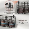 4 Pack Spice Rack Wall Mount, Upgraded Connectable Seasoning Organizer for Space-Saving, Hanging Spice Storage for Cabinet/Pantry Door - 3 of 4