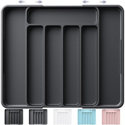 ATTOP Cutlery Drawer Organiser for Kitchen - Adjustable Cutlery Tray for Effortless Utensil Sorting, Versatile Kitchen Storage & Organisation Solution