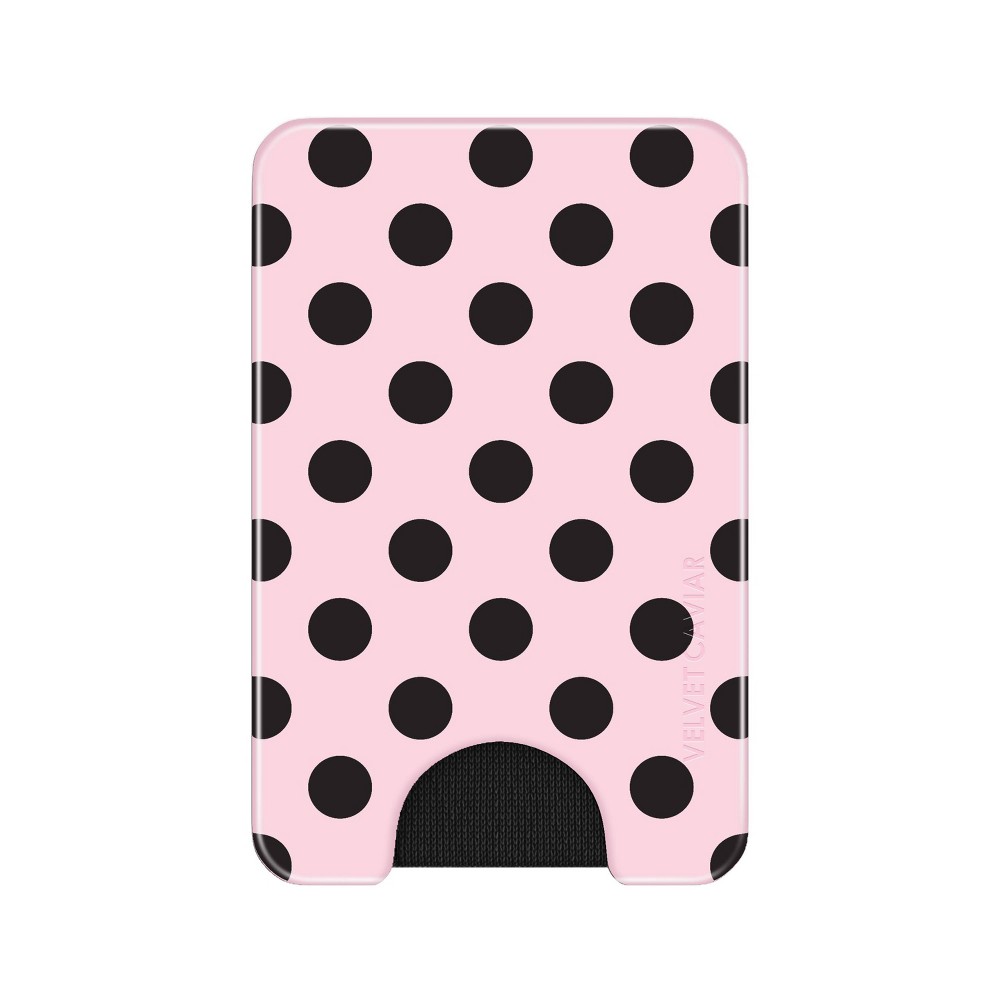 Velvet Caviar Magsafe Wallet - Princess Pink Polka Dots