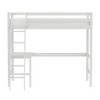 Kids' Twin Caspian Study Loft White - Hillsdale Furniture: Twin Loft Bed with Desk, Built-In Guard Rails, Hardwood Frame - 3 of 4