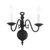 Livex Lighting Williamsburgh 2 - Light Wall Light in  Black - 2 of 4