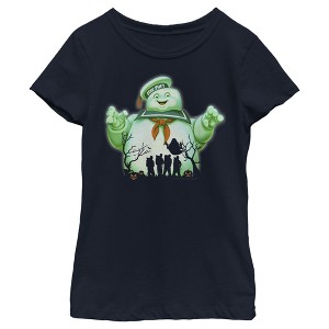 Girl's Ghostbusters Halloween Stay Puft Marshmallow Man T-Shirt - 1 of 4