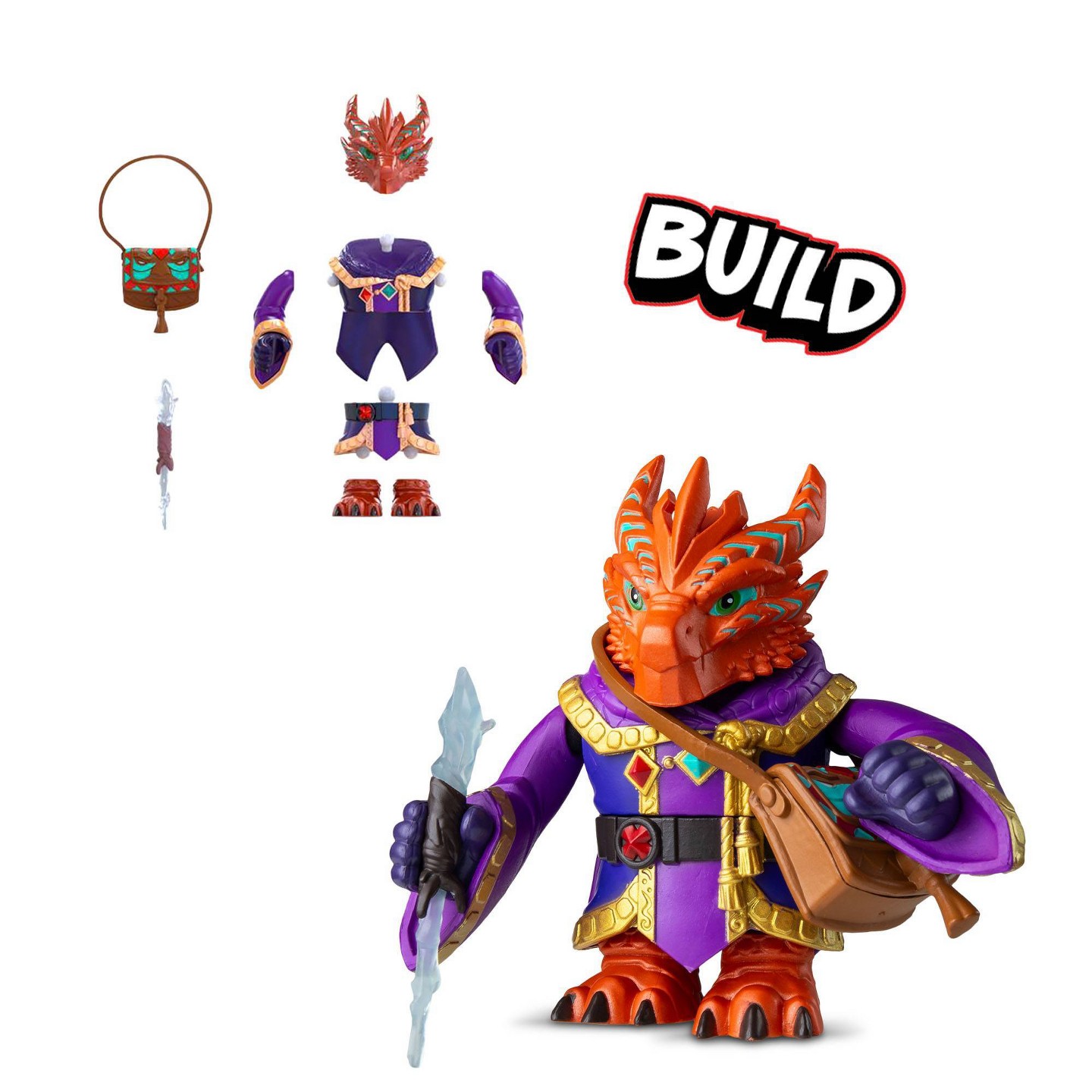 Детские фигурки Dungeons & Dragons Questers Adventurer Characters Blind Pack - 3.75" BuildableToy Figure — фото 7