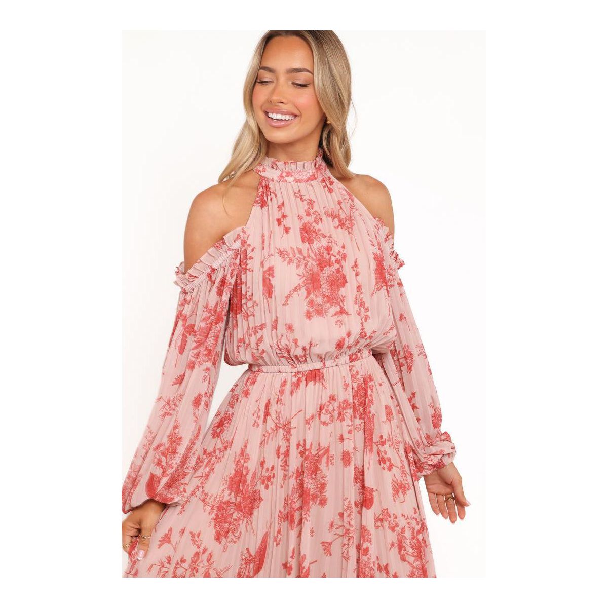 Hilary Pleated Maxi Dress - thumbnail 4
