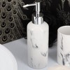 Evideco French Home Goods Marble Effect Bath Hand Soap Dispenser or Lotion Dispenser 10 FL OZ - 4 of 4
