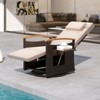Tangkula 2PCS Outdoor 360° Swivel Rattan Recliner Chair Patio Wicker Chaise Lounge Chair - 2 of 4