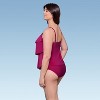 Aqua Green, Women's Triple Tier Tankini - 2 of 3