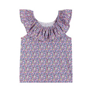 Andy & Evan  Toddler Flower Print Ruffle Tee - 1 of 4