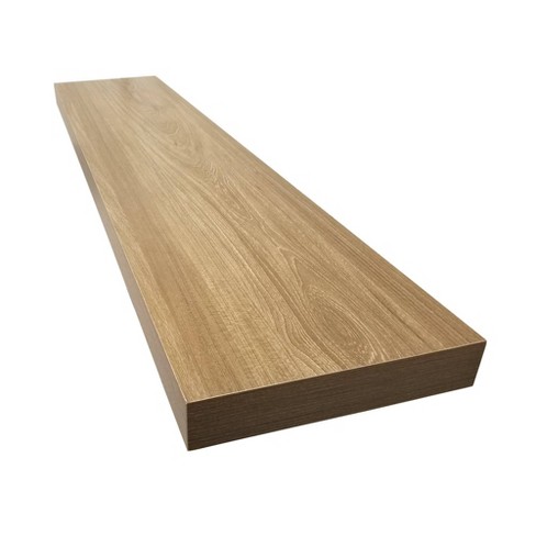 Floating Shelf Gray Oak Inplace Target, Oak Wood Planks For Shelves