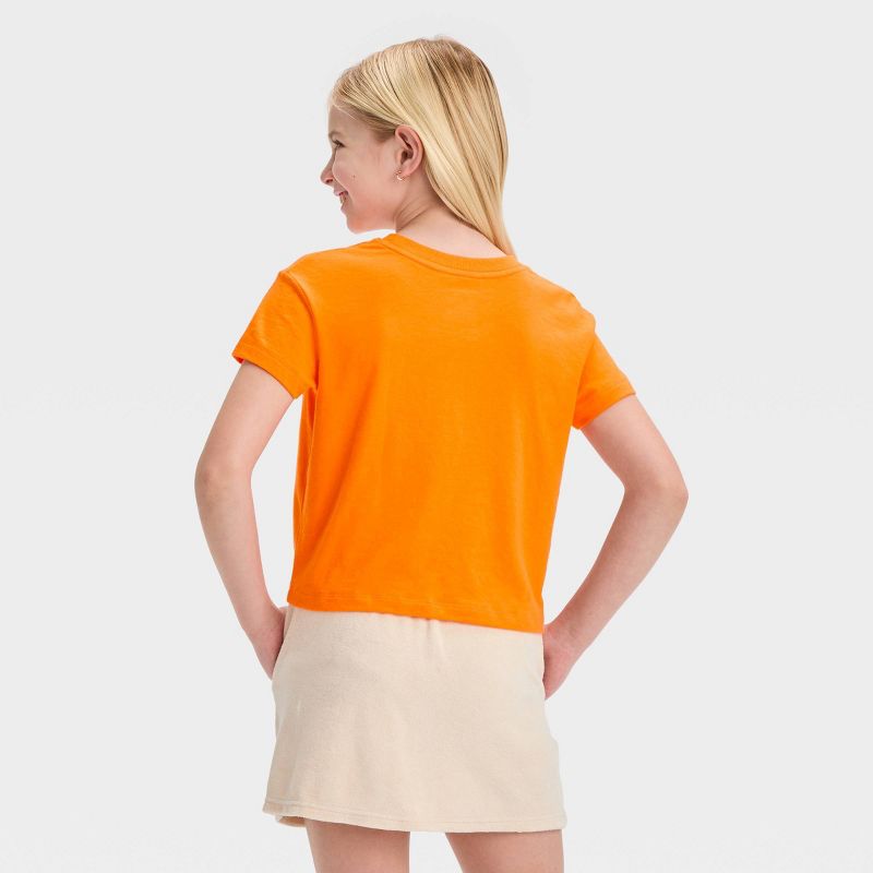 Girls&#39; Short Sleeve Applique Detail Boxy T-Shirt - Cat &#38; Jack&#8482;, 3 of 4